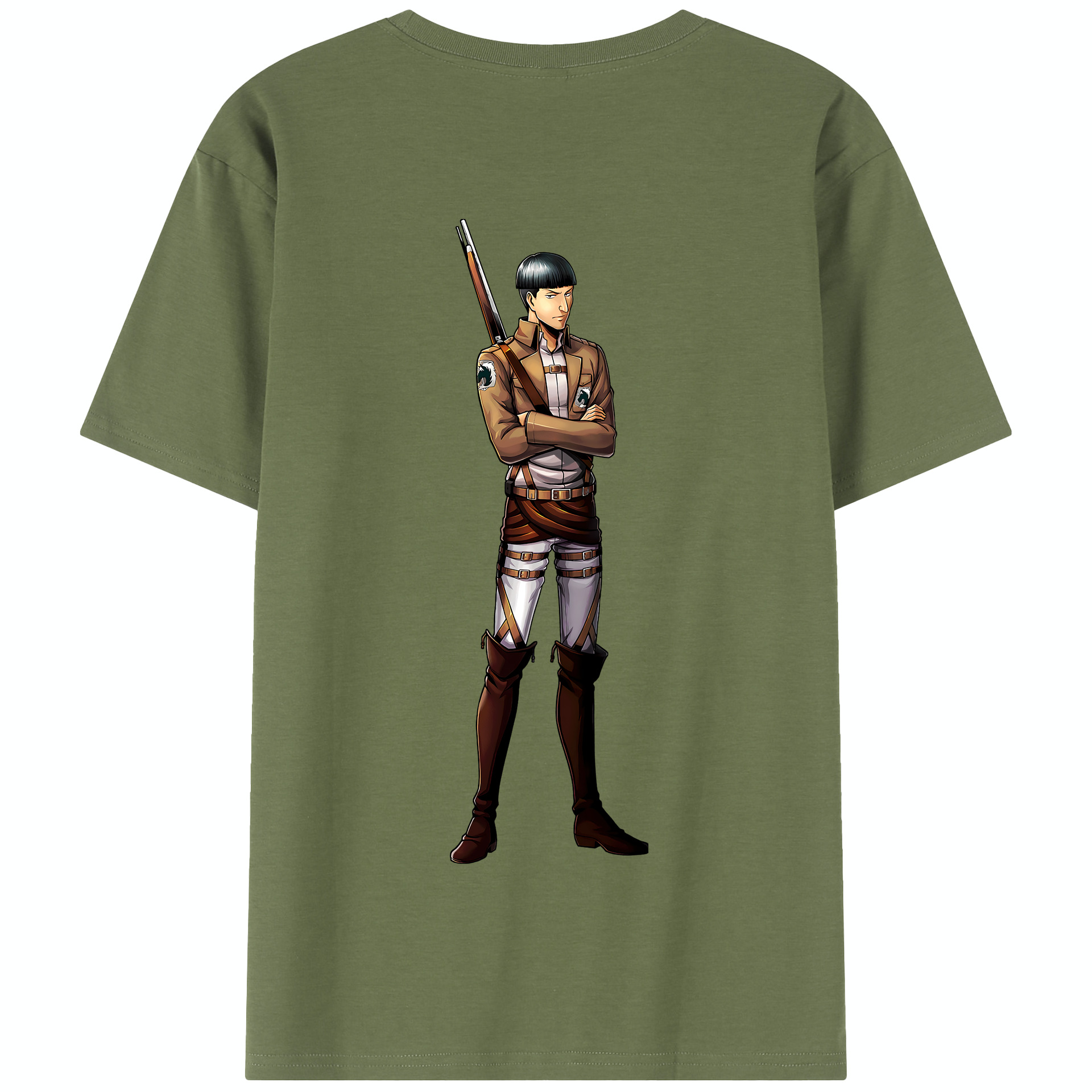 （画像用） 進撃の巨人 Attack on Titan 綿100％半袖Tシャツ（背面プリント）